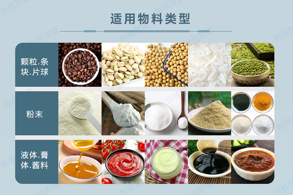 全自動給袋式丝瓜视频污污污污適用物料類型